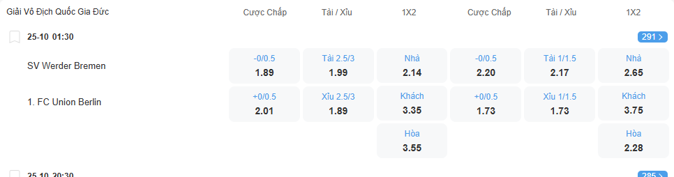 Nhận định soi kèo Bremen vs Union Berlin lúc 01h30 ngày 25/10/2025 nhan-dinh-soi-keo-bremen-vs-union-berlin-luc-01h30-ngay-25-10-2025-2