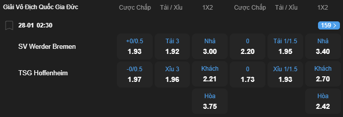 Tỷ lệ kèo Werder Bremen vs Hoffenheim nhan-dinh-soi-keo-werder-bremen-vs-hoffenheim-luc-02h30-ngay-28-1-2026-2